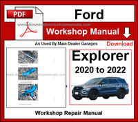 Ford Explorer 2020 to 2022 Service Repair Workshop Manual pdf